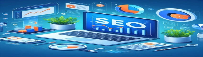 Understanding-The-Power-Of-SEO-In-Affiliate-Marketing-featured-image-632x2250w-SEO-icons-digital-workspace-charts-showing-growth-with-a-laptop-centre-make-xtra-money-online